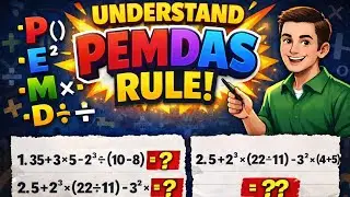 PEMDAS Rule | How to Solve Exponents & Brackets Questions Correctly | 