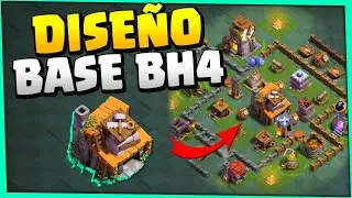 &iexcl;El MEJOR DISE&Ntilde;O de BASE del CONSTRUCTOR 4! Clash of Clans BH4