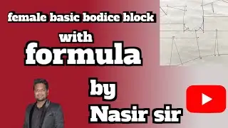 Formula ke sath drafting basic bodices partten 😍