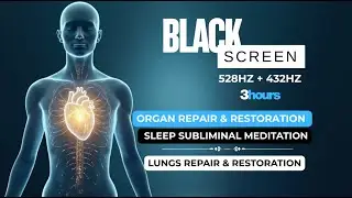 🫁 3 Hours Lungs Repair & Restoration | Subliminal Meditation | 528Hz + 432Hz Healing Frequency