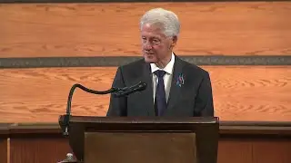 JOHN LEWIS FUNERAL/BILL CLINTON