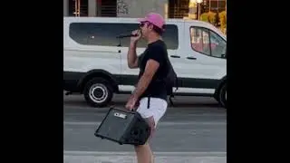 Who sings it better? Seattle street performer or&hellip; #thinkingaboutyou