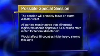 Governor Mark Dayton Plans to Meet with Party Leaders to Discuss a Possible Special Session