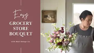 Grocery Bouquet Tutorial!  Upcycle grocery store flowers for Easter 🐇