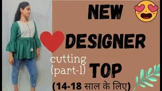 New designer top\\ banana sikhe \\ by ManjuSewinggallery[cutting part-1]