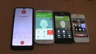 Over the Horizon Incoming call &Outgoing call at the Same Realme c30s+Iphone 4s+Samsung Galaxy S3+S2