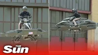 World&rsquo;s first flying bike makes US debut at the Detroit Auto Show