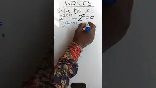 Equations involving indices#index #indices #equations #shorts @EndzeMathsSolutions