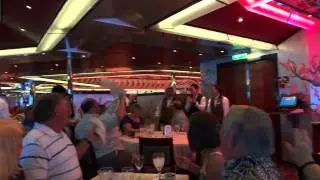 Carnival Glory, The goodbye song on last night