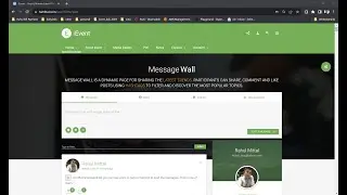 6. Message Wall - Post, Blog, AI based Chat, Location @  www.ramittal.com. Welcome to iEvent App.