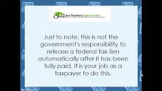 What You Should Know About Federal Tax Lien Release
