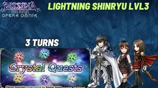 DFFOO [GL] Crystal Mission: Lightning Shinryu LVL3 with Green Crystal Team