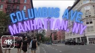 New York's Upper Westside, Walk Along Columbus Ave in Manhattan, NYC USA, Summer 2021