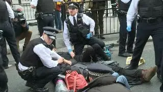 Extinction Rebellion activists demonstrate around Westminster | AFP