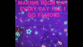 Drawing neon cat every day until I go famous