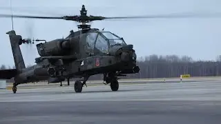 U.S. Army Apache Helicopters arrive in Latvia for Saber Strike 22
