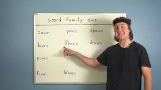 English with Mike:  Learn Pronunciation with Word Families (-awn)