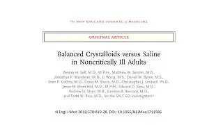 Lactated Ringer's vs Normal Saline