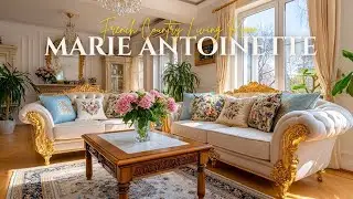 French Country Living Room with Marie Antoinette&rsquo;s Regal Touch of Glamour