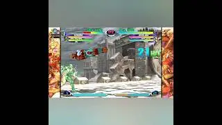 MvC2 Dhalsim 100% mixup showcase: close/far trijump overhead, crossunder reset, meaty okizeme 021825