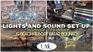 LIGHTS AND SOUND SET UP FOR INTIMATE WEDDING EVENT AT G BEACH RESORT PATAR powered by UMD PRO 