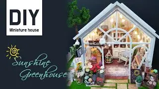[DIY Miniature Dollhouse Kit] Sunshine Greenhouse | Green Garden | 선샤인 그린하우스 - 제이 미니어처