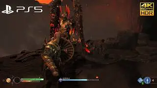 God of War 4 | Boss Fight - Valkyrie - GONDUL Muspelheim Arena 6 | PS5 4K HDR 60 FPS
