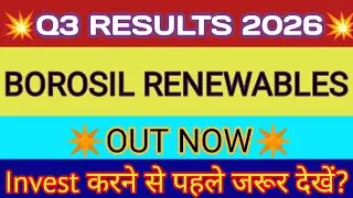 Borosil Renewables Q3 Results 🔴 Borosil Renewables Results 🔴 Borosil Renewables Share Latest News
