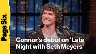 Connor Storrie makes late night debut on 'Late Night with Seth Meyers' after Golden Globes whirlwind