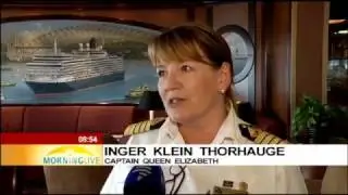 Queen Elizabeth Cruise Ship docked in Cape Town