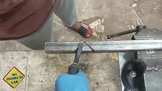 Debitarea si sudura teava patrata in unghi drept
