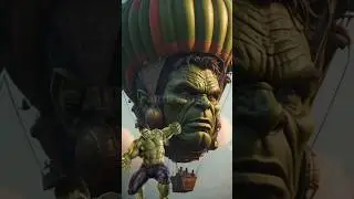 Superheroes as Hot air balloons #marvel #avengers #shorts #viral