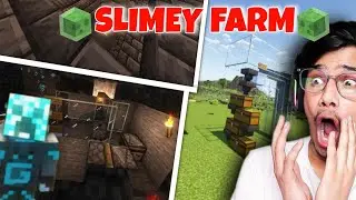 how To Build An Epic Slime Farm In Minecraft (like@gamerfleet &@anshubisht) How To Find Slime Chunks