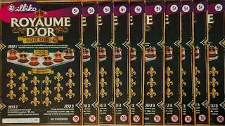 Grattage du nouveau ticket FDJ 10 royaume d'or 💎👑