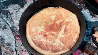 How To Make Naan Bread In Cast Iron Pan On Open Fire - Important Survival Skill