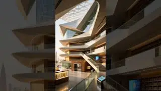 Exploring The Qatar National Library (QNL) | A Futuristic Architectural Marvel #shortvideo #viral