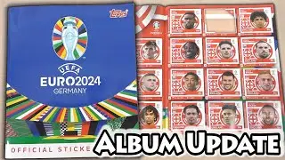 EURO ALBUM UPDATE | NEW Topps Euro 2024 Official Sticker Album Update | Our Collection So Far