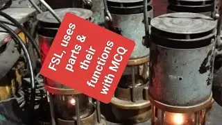Part 1:- Flame safety lamp, uses,parts & their functions