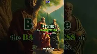 Socrates' Best Quote | Beware the barrenness of a busy life. #quotes #video  #socrates #trending