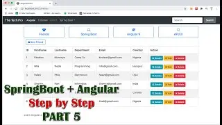 SpringBoot/Angular Tutorial Part 5 - Display the Add New Modal Popup Form