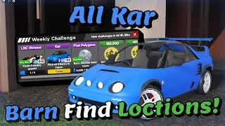 All Kar Barn Find Locations! - Roblox [Drive World]