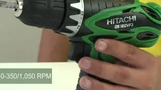 Hitachi DS 12DVF3 Cordless Drill - w444w ENG