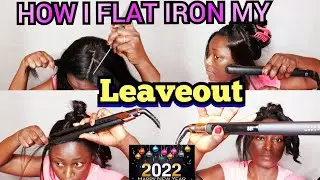 How I flat iron my leaveout without heat damage to the hair./ & Side leaveout for cute styles