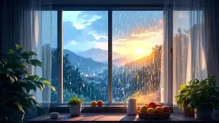 🎧 Relaxing Rainy Window Jazz Lo-Fi ☕ [ 作業用BGM ]