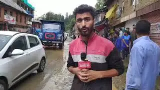 Situation of Main Market  Trehgam Kupwara After 30 Minutes of Rain,Beacon Authorities in Deep Slumbe