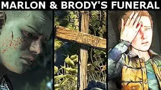 Marlon & Brody's Deaths and Funeral - The Walking Dead Final Season 4 Episode 2 (Telltale Series)