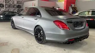 Mercedes S500 V8 Brabus exhaust system