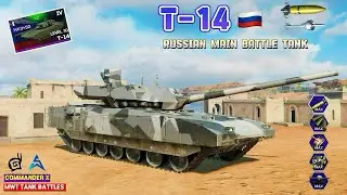 T-14 armata Russian main battle Tank gameplay | MWT tank battles 