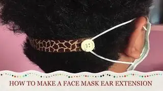 How to make DIY ear saver/facemask elastic cord extension