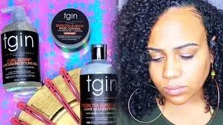 VLOG: tgin Curl Bomb Review x Working Out with Natural Hair